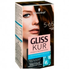 Стойкая краска для волос GLISS KUR Уход & Увлажнение 5-65 Лесной орех