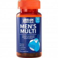 БАД Urban Formula Men's Multi Комплекс витаминов и минералов от А до Zn для мужчин 30шт