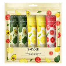 Набор кремов для рук SADOER с фруктово-растительным ароматом 30г*5